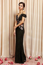 Strap Off Shoulder Floral Embroidered Dress