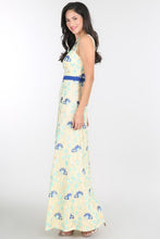 Yellow Spring Floral Embroidered Dress