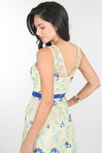 Yellow Spring Floral Embroidered Dress