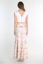 Two Piece Floral Embroidered Dress