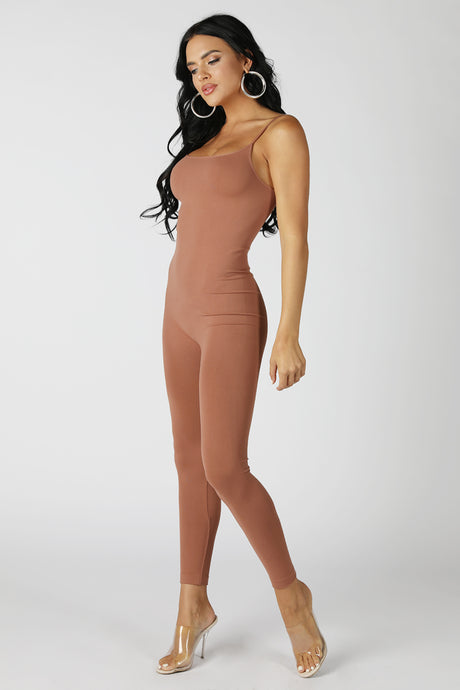 Brown Catwoman Jumpsuit