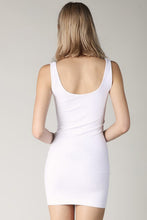 White Reversible Tank Dress