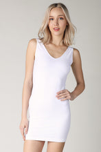 White Reversible Tank Dress