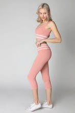 Pink Vintage Striped Crop Top