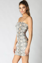 Snake Tube Mini Dress