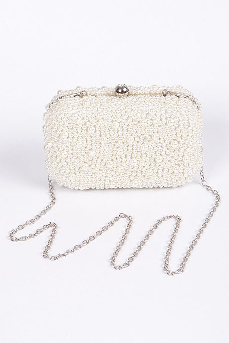 Pearl Bead Clutch Bag
