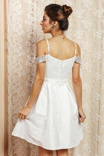 Shimmering Drop Shoulder Fit And Flare Short Dress