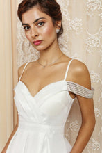 Shimmering Drop Shoulder Fit And Flare Short Dress