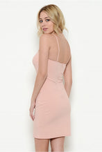 Criss-Crossing Strip Short Dress