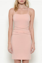 Criss-Crossing Strip Short Dress