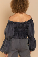 Black Off-shoulder Style Top