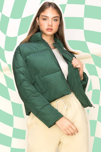 Hunter Green Trend Taker Puffer Jacket