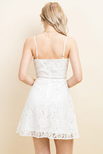 White Lace Sling Midi Dress