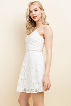 White Lace Sling Midi Dress