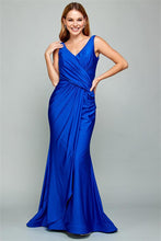 Blue Long Evening Dress