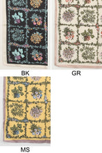 Cream Floral Printed Silky Bandana Scarf