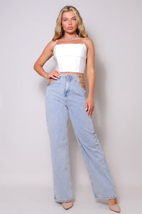 Ivory Pure Bliss Rhinestone Ice Top