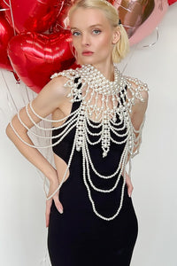 Chunky Pearl All Over Body Coverup With Choker