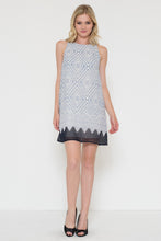 Diamond Pattern Printed Dress
