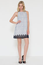 Diamond Pattern Printed Dress