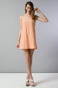 Floral Lace Mini Dress