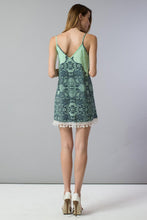 Lace Pattern Mini Dress