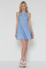 Cross Back Solid Color Dress