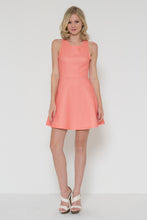 Cross Back Solid Color Dress