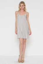 Vertical Stripe Mini Dress
