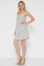 Vertical Stripe Mini Dress
