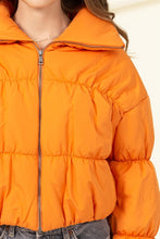 Burnt Orange Chill With Me Long-sleeve Puffer Jacket