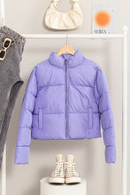 Light Purple Trend Taker Puffer Jacket