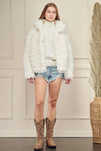 Off White Faux Fur Jacket