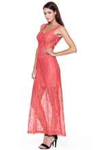 Full Legnth Lace Layer Long Dress