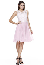 Lace Top Chiffon Dress