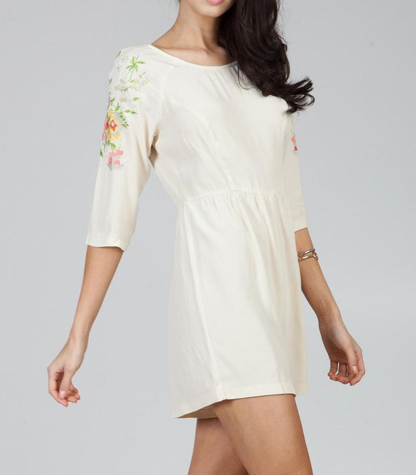 Embroidery Shoulder Romper