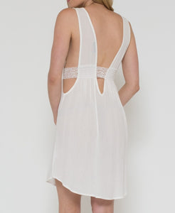 Crinkle Open Waist Dress