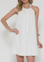 Double Twill Halter Neck Dress