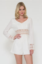 Long Sleeve Double Crepe Romper