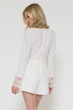 Long Sleeve Double Crepe Romper