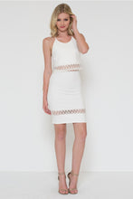 Side Lace Detail Crop Top / Ponti Verona High Waist Skirt