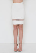 Side Lace Detail Crop Top / Ponti Verona High Waist Skirt